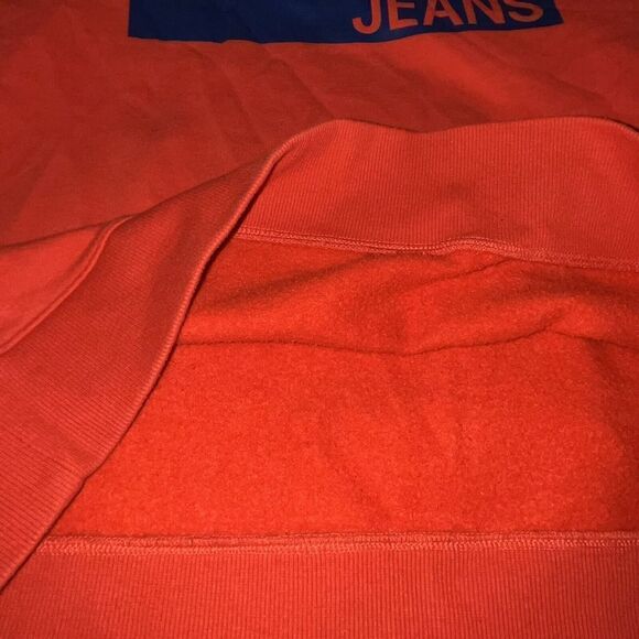 Calvin Klein Jeans Sweatshirt‎ Wmn’s Sz M Bright Red Brand Graphic Casual - Picture 9 of 9